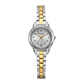 Titan Women's Watch Analog Silver Dial with Two-Toned Stainless Steel Band, 2598BM02